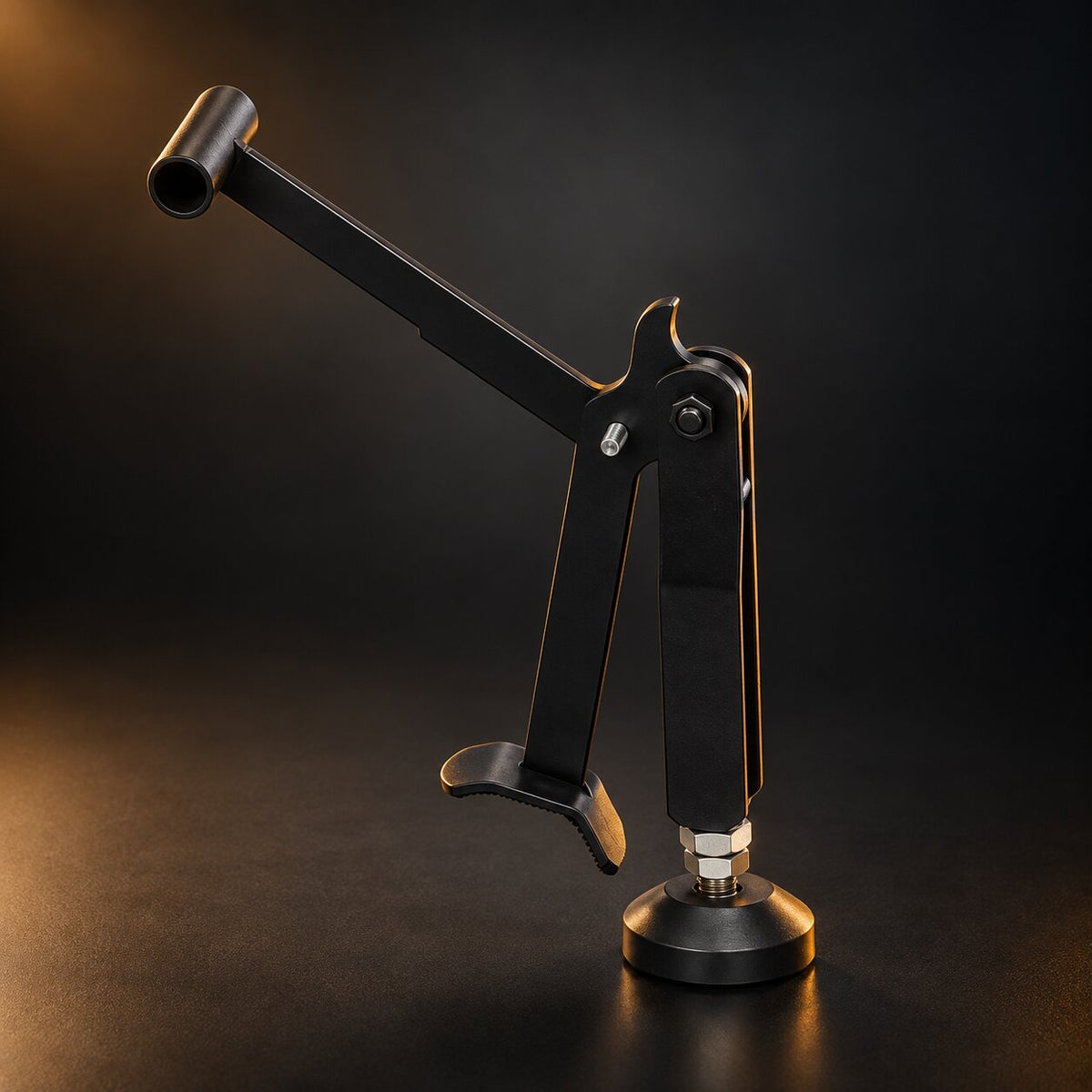 Béquille d'atelier moto à levier — réglable 31 à 38 cm